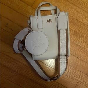 Anne Klein Cream Leather Handbag